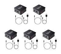 Onchdbfhuu 5X Digital Optical Audio 1X3 Splitter,Digital SPDIF TOSLINK Fiber Audio Splitter,1 In 3 Out, for Blue-Ray DVD HDTV