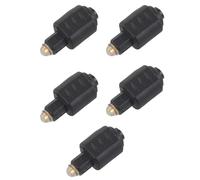 Onchdbfhuu 5X Mini Optical Audio Adapter 3.5MM Female Jack to Digital Toslink Male Plug for Amplifier