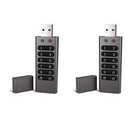 Onchdbfhuu 5X Secure USB Drive, 32GB Encrypted USB Flash Drive Hardware Password Memory Stick with Keypad U Disk Flash