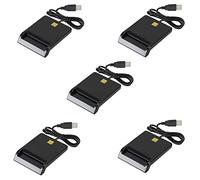 Onchdbfhuu 5X Universal Portable Smart Card Reader for Bank Card Card ID DNIE ATM IC SIM Card Reader for Android Phones Tablet