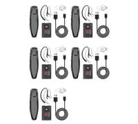 Onchdbfhuu 5X Walkie Talkie Wireless Bluetooth PTT Headset Earpiece Hands-Free K Plug for Microphone Headset -888S K5