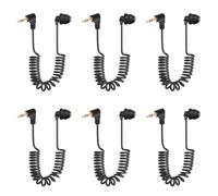 Onchdbfhuu 6pcs 3.5mm Spring Earphones Single Side Headphones Earbuds Wired Headset for Mobile Phone MP3 Computer