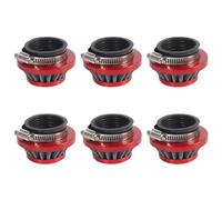 Onchdbfhuu 6pcs 44Mm Air Filter for 47Cc 49Cc 2 Stroke Super Pocket Mini Dirt Bike Atv Quad Aluminium Air Filter Set Red