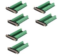 Onchdbfhuu 6Pcs DB37 Male Female Breakout Board Connector, RS232 D-SUB Serial 37 Pin Port Terminal Solderfree Adapter