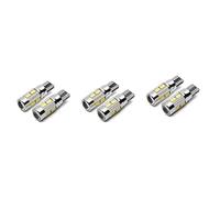 Onchdbfhuu 6PCS W5W T10 12V 6000K 5630 10 SMD Car LED Bulb Canbus License Plate Wedge Side Turn Singal Light Super Bright White