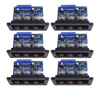 Onchdbfhuu 6X 2.1 Channel Digital Power Amplifier Board 2X25W+50W Bluetooth 5.0 Subwoofer Class D Audio Amplifier Board DC 12-20V