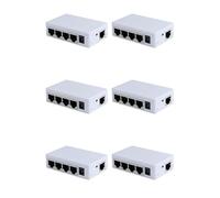 Onchdbfhuu 6X 4 Port POE Extender 100Mbps 1 in 4 Out 250 Meters Network Switch Repeater IEEE802.3af/At for PoE Switch NVR IP Camera