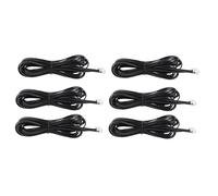 Onchdbfhuu 6X 6P6C RJ11 Telephone Extension Fax Modem Cable Line 5M Length Black