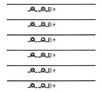 Onchdbfhuu 6X T8 8mm 500mm Lead Screw Rod with Nut Pillow Block Mounted CNC Set for 3D Printer