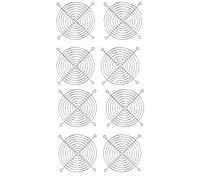 Onchdbfhuu 8X PC DC Fan Grill Protector Metal Finger Guard 120mm 12cm Silver Tone
