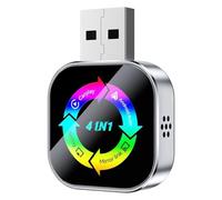 Onchdbfhuu AI Box Wireless Carplay Adapter 4in1 Airplay/Mirror Link/Carplay Android Auto USB Dongle Wired to Wireless A