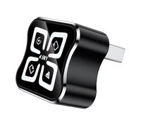 Onchdbfhuu Airplay/Mirror Link/Android Auto/Carplay Wireless AI Box 4in1 USB Dongle Wired Adapter to Wireless Carplay B