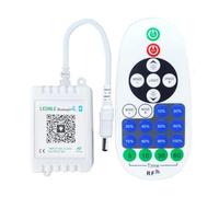 Onchdbfhuu App Controlled Bluetooth LED Controller Dimmer with 23-Key Remote for DIY Lighting Single Color LED Strip