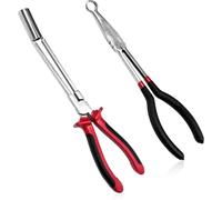 Onchdbfhuu Automotive Wire Removal Tool 2 PCS Car Cable Clamp, Nose Hose Grip Cylinder Boot Wire Removal Pliers