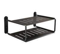 Onchdbfhuu AV Shelves Floating Wall Mount Bracket 2 Layer for Projector, DVD Under TV for Cable Box, Games Console/DVR