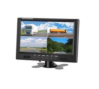 Onchdbfhuu Backup Camera Monitor 9 Inch Quad Split Screen 4 Channels HD for Car for SUV Vehicle Rear View Reverse Color TFT LCD Display