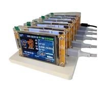 Onchdbfhuu Bitcoin 2.8" Smart Display Home BTC Solo Miner 6X 1060KH/S + 6 Slots Base Upgraded Harshrate Crypto
