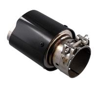 Onchdbfhuu Car Bright Carbon Fiber Exhaust Tip 60-89MM Universal Car Exhaust Pipe Modification Tail Throat Clip-on Tail Pipe