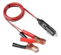Onchdbfhuu Car Lighter Socket 24V 12V with Alligator Clip Battery Extension Cord 15A Fuse Male Plug Adapter