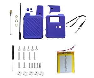 Onchdbfhuu Case with Antenna and 3000mAh Battery Set for Wio Tracker L1 Development Board All-in Screen Protection Enclosure Purpler
