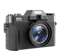 Onchdbfhuu Digital Camera 5K HD Camcorder Professional WIFI Enabled 48MP 3" Flip Screen 16X Digital Zoom Webcam Wide Angle Recording Functionality