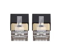 Onchdbfhuu For Audio Video for Industrial Communication Systems Compatible 2pcs RJ45 Single-Port Network Noise Suppressor 1MHz-10GHz