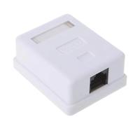 Onchdbfhuu For RJ45 8P8C Wall Coupler Jack Adapter Cat6 UTP Unshielded Single Port Desktop Mount Box for RJ45 Module Socket for R11 New