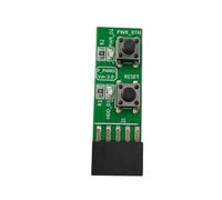 Onchdbfhuu HDD LED Indicator with 2x5 Pin Reset Button+ Power On/OFF Switch Board Adapter for Desktop PC WIN7/10/11