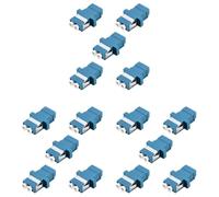 Onchdbfhuu LC Fiber Optic Adapter - LC to LC Duplex Singlemode Coupler - 15 Pack - Blue