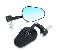 Onchdbfhuu Motorcycle Universal Rearview Mirror Foldable Adjusable Anti-Dazzle Mirror for 13mm-14mm or 17mm-19mm Handlebar Glass