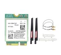 Onchdbfhuu MT7920 1800Mbps WIFI6 Card Bluetooth 5.2 2.4G/5.8G M. 2 NGFF Wireless WiFi Adapter Card+ 10DB Antenna Kit for 10/11