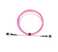 Onchdbfhuu Multimode Fiber Patch Cable 12 Fibers MPO to MPO Female Connector 40G/100G/200G/400G OM4 50/125 Standard Loss Trunk Cables 5CM