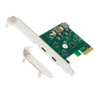Onchdbfhuu Power-Free USB3.0 PCI-E Expansion Card USB-C Gen1 HUB Adapter Card 5.0Gbps FL1100 Chip