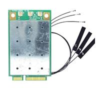 Onchdbfhuu QCA9880 WLE900VX WIFI Card+ 3X Antenna 1300Mbps 5Ghz Mini PCIE Wireless WiFi Adapter Module for 7/8/10/11 Linux OpenWrt