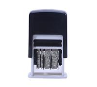 Onchdbfhuu Self-Inking Plastic Roller Stamping Seal, English& Arabic Numerals, DIY Date Stamp for School Supplies, NO Ink