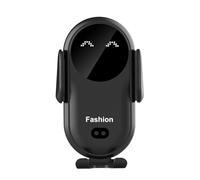 Onchdbfhuu Smart Car Wireless for Phone Charger Holder, Cute Fashion Auto Clamping Vent Mounting for Phone on Dashboard Air Vent- Black Design