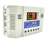 Onchdbfhuu Solar Charge Controller 60A Smart PWM 3-Stage Charging, Auto, 12V/24V/36V/48V LCD Display, Works for Lead-Acid/Gel/Li-Ion/LiFePO4 Batteries