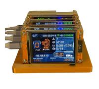 Onchdbfhuu Stand for 4X 1030KH/S + 4 Slots Solo Miner 2.8" Smart Display Harshrate Bitcoin Crypto for Home