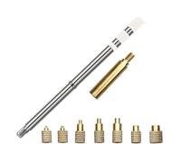 Onchdbfhuu T65 Hot Melt Nut Indenter Kit Heat Insert Nut Iron Thread Head M2-M8 Tips for 936 T65 T85 Soldering 3D Print Accessory