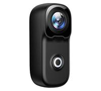 Onchdbfhuu Ultra HD 4K Action Camera Wi-Fi, Cycling Mount, Neck Strap, Etc Outdoor Law Enforcement Back Clip Camcorder Black