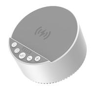 Onchdbfhuu White Noise Bluetooth Speaker RGB Rhythmic with 15W Wireless Fast Charging Ambient Light