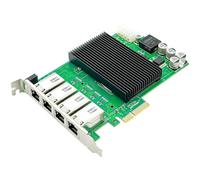 Onchdbfhuu Wired Network Card PCIE Gigabit 4-Port PoE Ethernet Adapter High-Performance I350 for PC Server