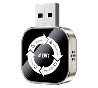 Onchdbfhuu Wireless Carplay Adapter 4in1 AI Box Airplay/Mirror Link/Android Auto/Carplay USB Dongle Wired Carplay to Wireless Connectivity B