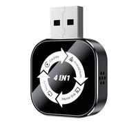 Onchdbfhuu Wireless Carplay Adapter 4in1 AI Box Airplay/Mirror Link/Carplay Android Auto USB Dongle Wired Carplay A