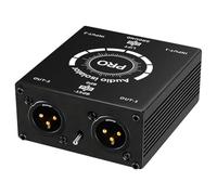 Onchdbfhuu XLR Audio Isolator Current Sound Noise Cancellation Mixer Microphone Common Ground Filter Noise Isolator Meter New
