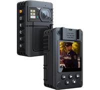 ONCHEER 1080P Body Camera, 64GB Patrol Police Body Worn Camera with Night Vision, Waterproof Wearable Personal Body cam with Shoulder and Waist Clips, 10h Record for Law Enforcement/Sporting Trip