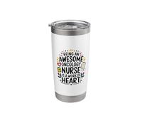Oncologist, Being an Awesome Oncology Nurse is Work of Heart Stainless Steel Insulated Tumbler