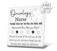 Oncology Nurse Appreciation Gift, Inspirational Puzzle Plaque, Motivational Gift for Cancer Nurses, Thank You Healthcare Decor, Stainless Steel Plaque with Inspirational Quotes, WLK127