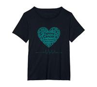 Oncology Nurse: Fighting Cancer One Patient at A Time T-Shirt, Women's Plus, Black, 4X