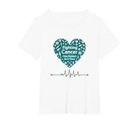 Oncology Nurse: Fighting Cancer One Patient at A Time T-Shirt, Women's Plus, White, 4X